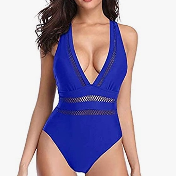 temptme Other - Plunge V neck hollow monokini